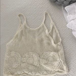 Netted Swimsuit cover up tank top